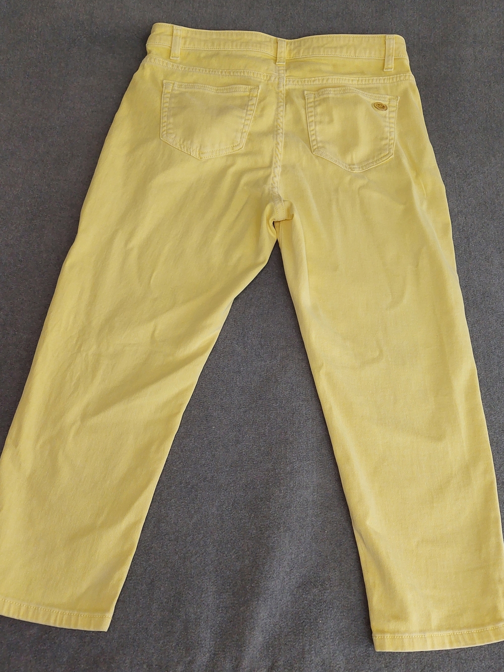 Michael Kors Womens Izzy Cropped Skinny Jeans Yellow Size 10 - Picture 9 of 10